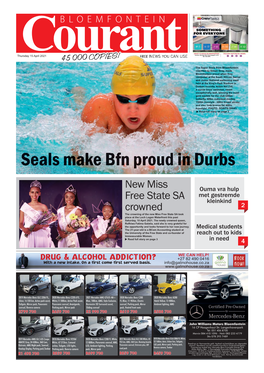 Seals Make Bfn Proud in Durbs