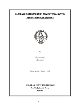 Galle Report.Pdf