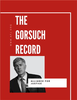 Gorsuch's Record