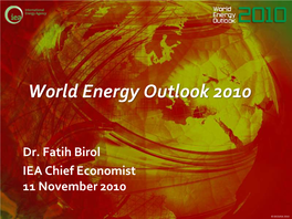 World Energy Outlook 2010