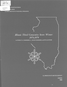 Illinois Third Consecutive Severe Winter : 1978-1979. Urbana, IL : Illinois