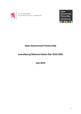 NAP Luxembourg OGP 2019-2021