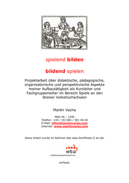 Spielend Bilden Bildend Spielen