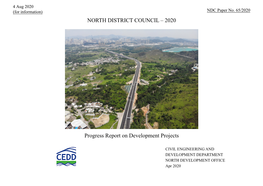 Progress Report on Development Projects in North District 2020