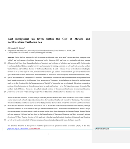 Last Interglacial Sea Levels Within the Gulf of Mexico and Northwestern Caribbean Sea