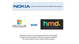 After Service Microsoft Versus HMD Feature Phones Nokia Feature