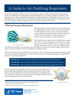 NIOSH a Guide to Air-Purifying Respirators