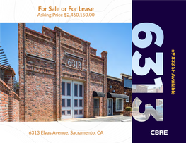 For Sale Or for Lease Asking Price $2,460,150.00 ±9,833 SF Available±9,833