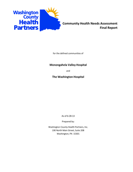 Community Health Needs Assessment Final Report