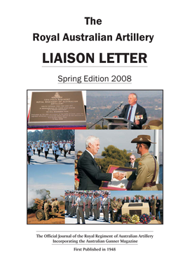 RAA Liaison Letter Spring 2008