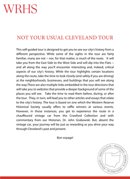 Not Your Usual Cleveland Tour