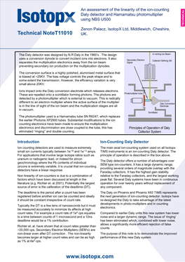 T11010 Performance of the Ion-Counting