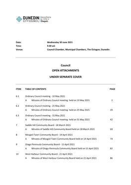 Minutes of Ordinary Council Meeting Held on 10 May 2021 2