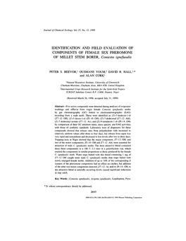 Identification and Field Evaluation of Components of Female