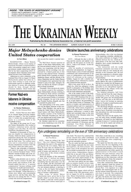 The Ukrainian Weekly 2001, No.33