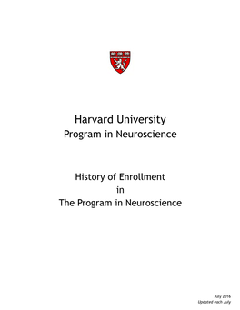 Harvard University Program in Neuroscience