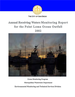 Annual Receiving Waters Monitoring Report Point Loma Ocean Outfall 2002