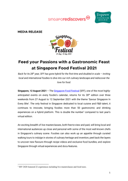 Media Release SFF 2021