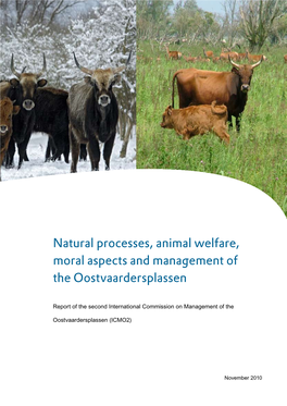 Natural Processes, Animal Welfare, Moral Aspects and Management of the Oostvaardersplassen