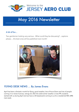 May 2016 Newsletter PAGES