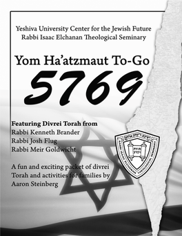 Yeshiva University • Yom Ha'atzmaut To-Go • Iyyar 5769