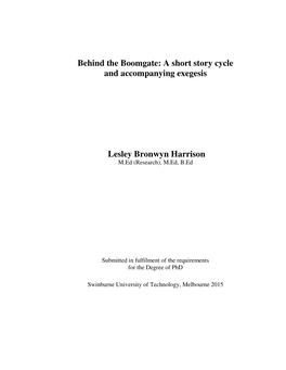 Lesley Bronwyn Harrison Thesis