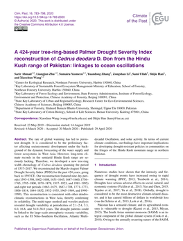 Article Is Available Akbar, M., Ali, S., Hyder, S., Ali, M., Begum, F., and Raza, G.: Online At