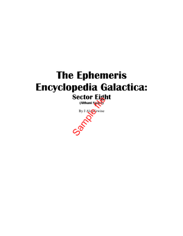 The Ephemeris Encyclopedia Galactica: Sector Eight (Althani Space)