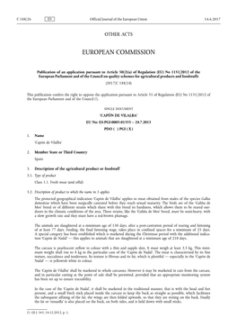 A) of Regulation (EU) No 1151/2012 of the European Parliament and of the Council on Quality Schemes for Agricultural Products and Foodstuffs (2017/C 188/18