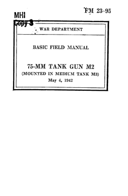 23-95 75-Mm Tank Gun M2