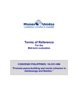 Terms of Reference for the Mid-Term Evaluation