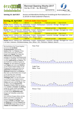 Rennrad Opening Woche 2017 Von Sa