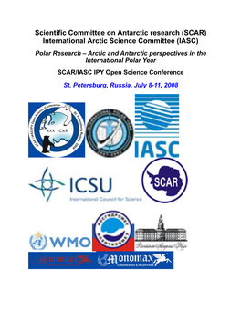 Scientific Committee on Antarctic Research (SCAR)