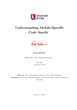 Understanding Mobile-Specific Code Smells