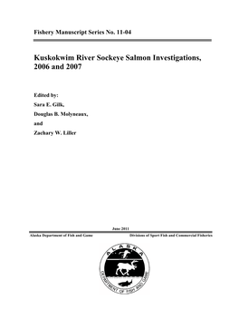 Habitat and Growth of River-Type Sockeye Salmon in the Kuskokwim Watershed, Alaska