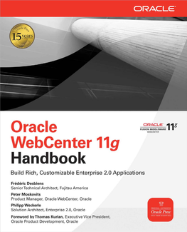 Oracle Webcenter 11G Handbook This Page Intentionally Left Blank ®