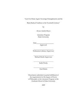 Duke University Dissertation Template