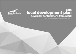 Local Development Plan Developer Contributions Framework PROPOSED SUPPLEMENTARY GUIDANCE Foreword