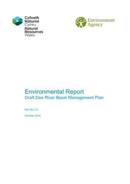 Environmental Report Draft Dee River Basin Management Plan