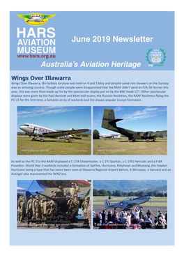 June and It Is Planned to Run Engines on the Neptune, Orion, Dakota and Drover on Both the Saturday and Sunday So Come and Check Them Out!