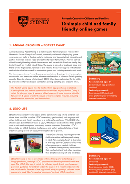 10 Simple Child and Family Friendly Online Games