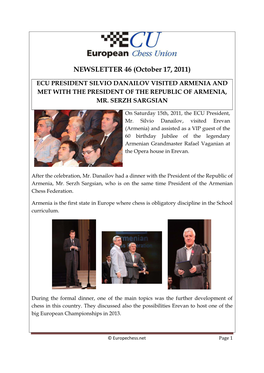 NEWSLETTER 46 (October 17, 2011)