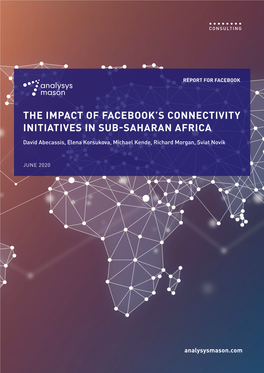 The Impact of Facebook's Connectivity Initiatives In