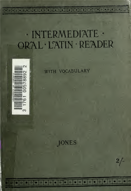 Intermediate- Oral -Latin -Reader