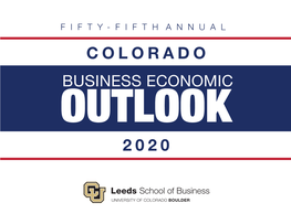 2020 Colorado Business Economic Outlook Forum Is Sponsored in Part By