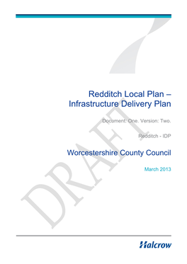 CDB 8.11 Draft Redditch Transport Infrastructure Study