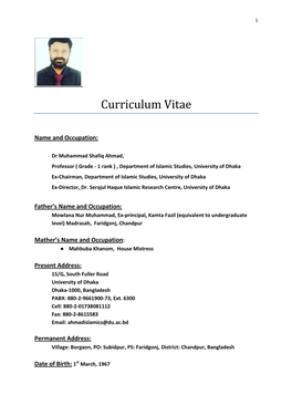 Curriculum Vitae