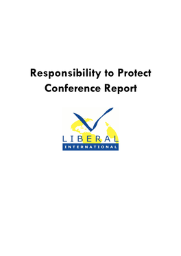 Responsibility to Protect Conference Report