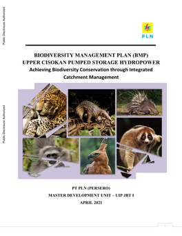 UPPER CISOKAN PUMPED STORAGE HYDROPOWER Achieving Biodiversity Conservation Through Integrated Catchment Management