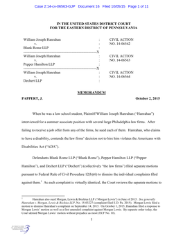 Case 2:14-Cv-06563-GJP Document 16 Filed 10/05/15 Page 1 of 11